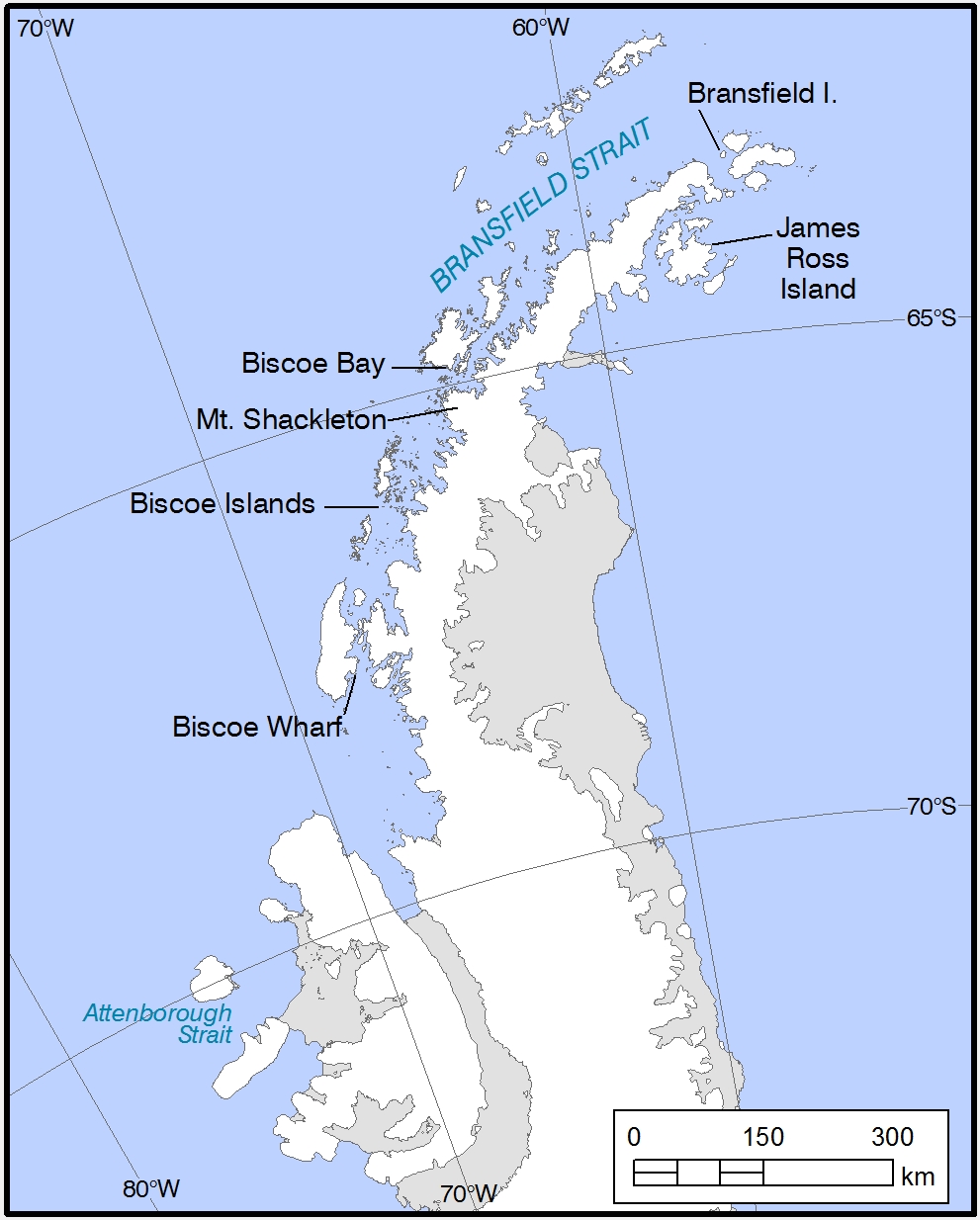 Names of BAS Research Vessels, noted in Antarctic Place names.