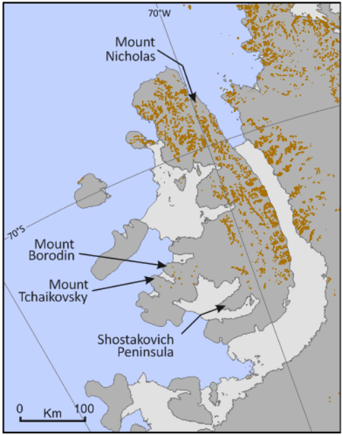 Place-names around Alexander Island