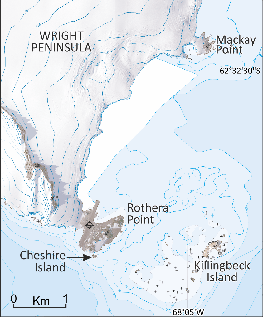 Place-names around Wright Peninsula